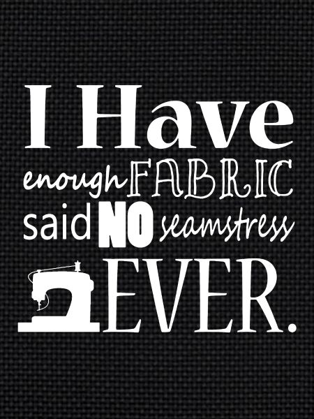 Sewing Not Enough Fabric