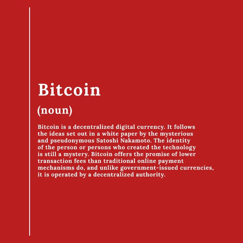 Tée monochrome du Glyphe Bitcoin