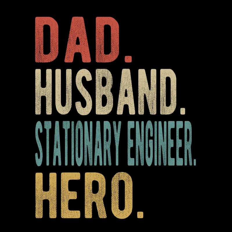 Stationärer Ingenieur Papa Ehemann Held