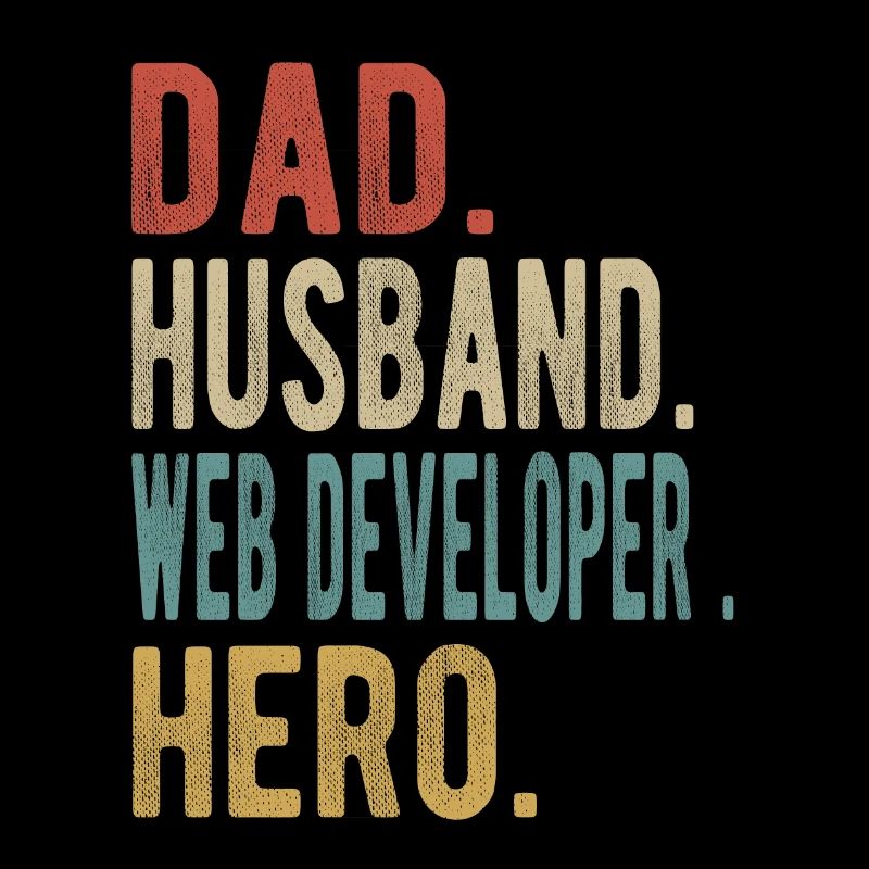 Web Entwickler Papa Ehemann Held