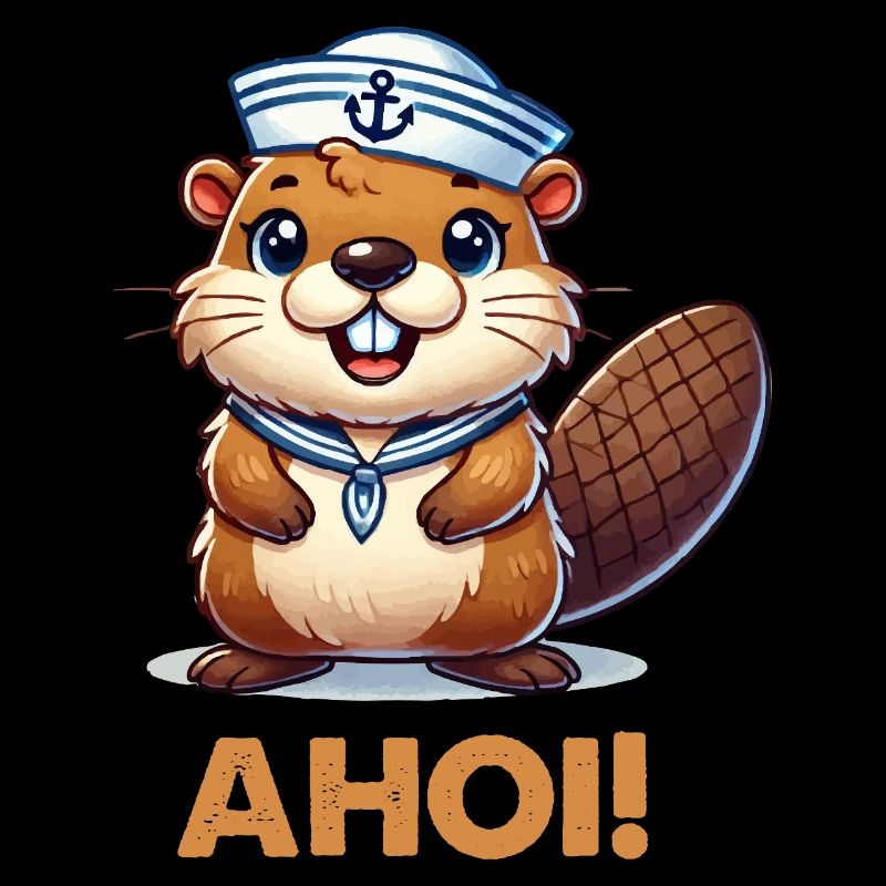 Capitaine de marin castor