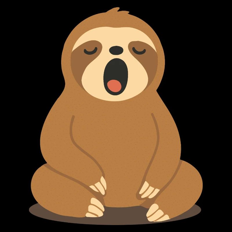 yawning sloth – pure peace and relaxation