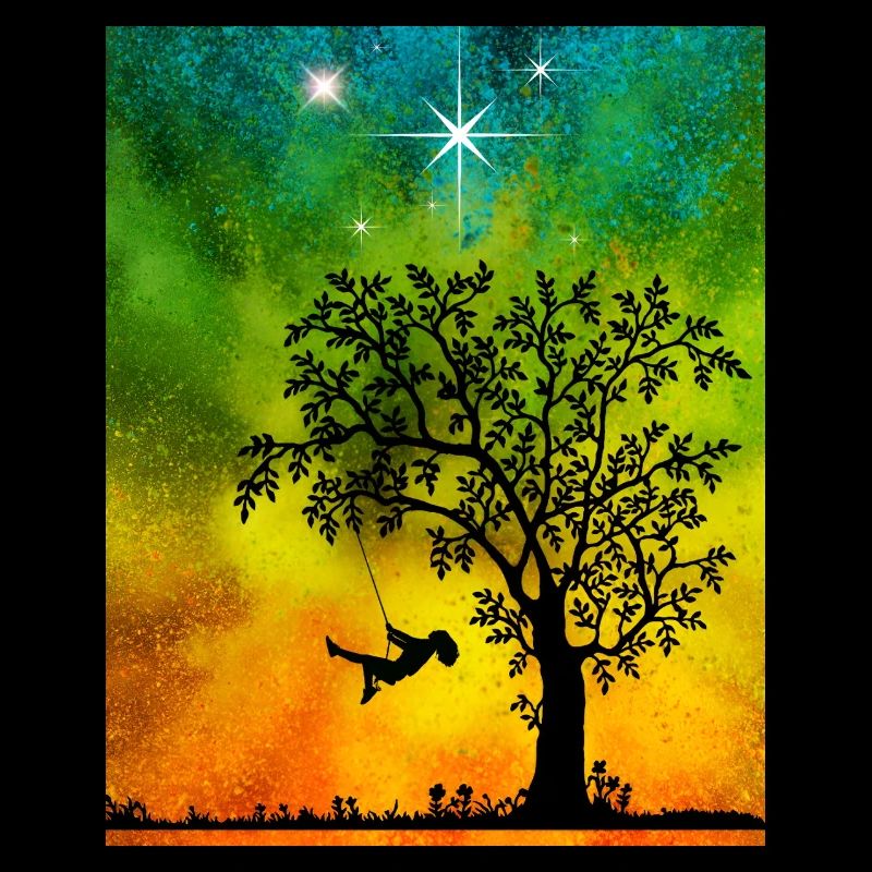 Child on the swing