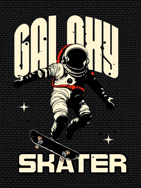 Patineur Galaxy dans l’espace