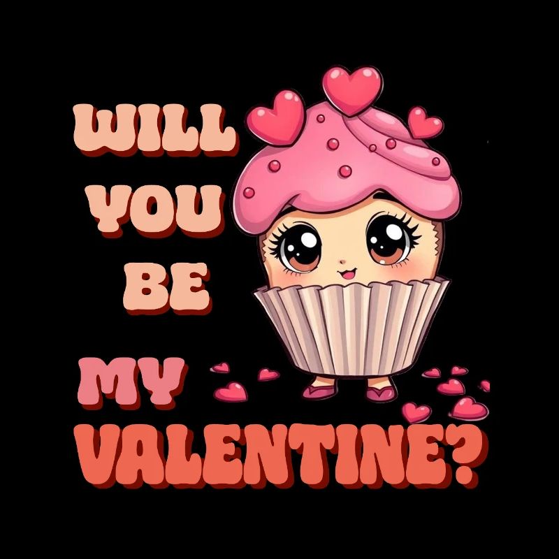 Valentinstag Herz Cupcake - Be My Valentine