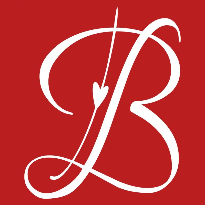 Buchstabe B Initiale Alphabet Monogramm Taschenstil