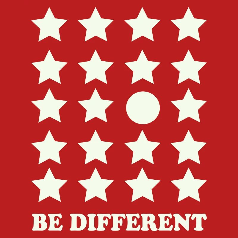 Be Different Star Grid Circle