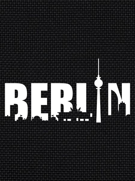 Berliner Skyline Design Silhouette Fernsehturm