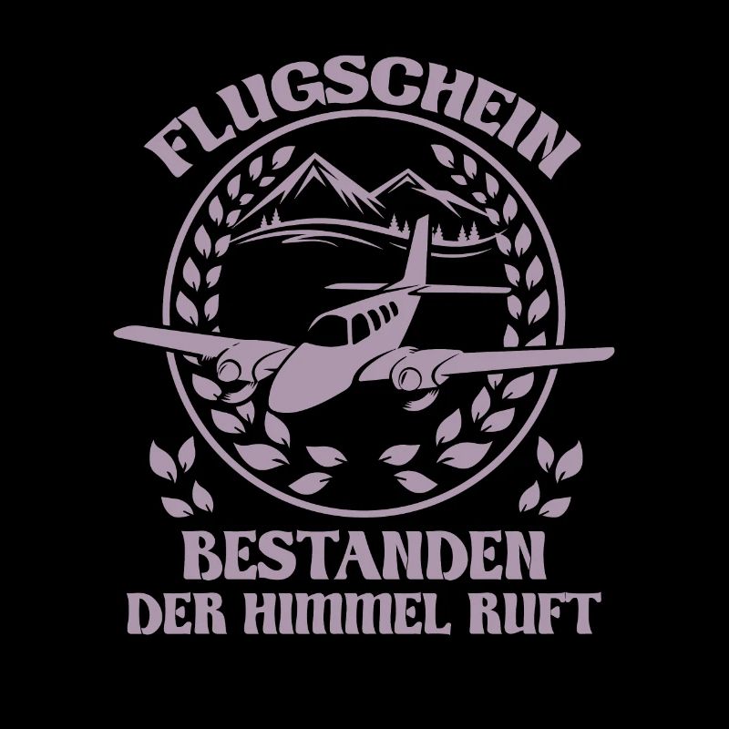 Flugschein bestanden der Himmel ruft