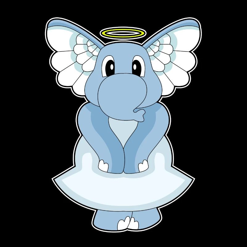 Éléphant Ange Ange Ailes