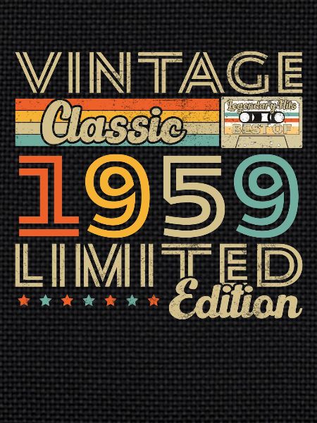 Cadeau d'anniversaire Vinatge 1959