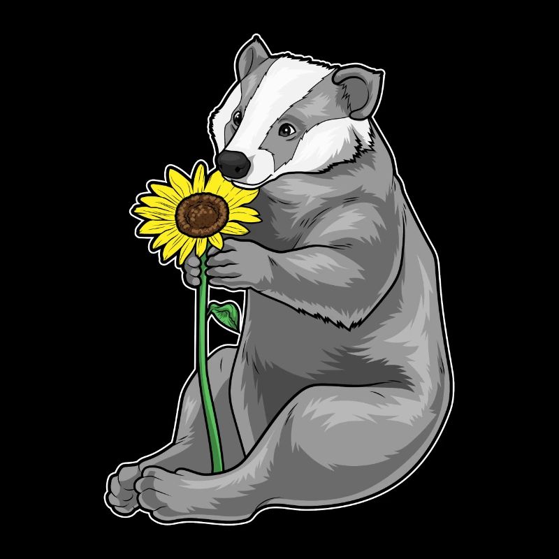 Dachs Sonnenblume Blumen