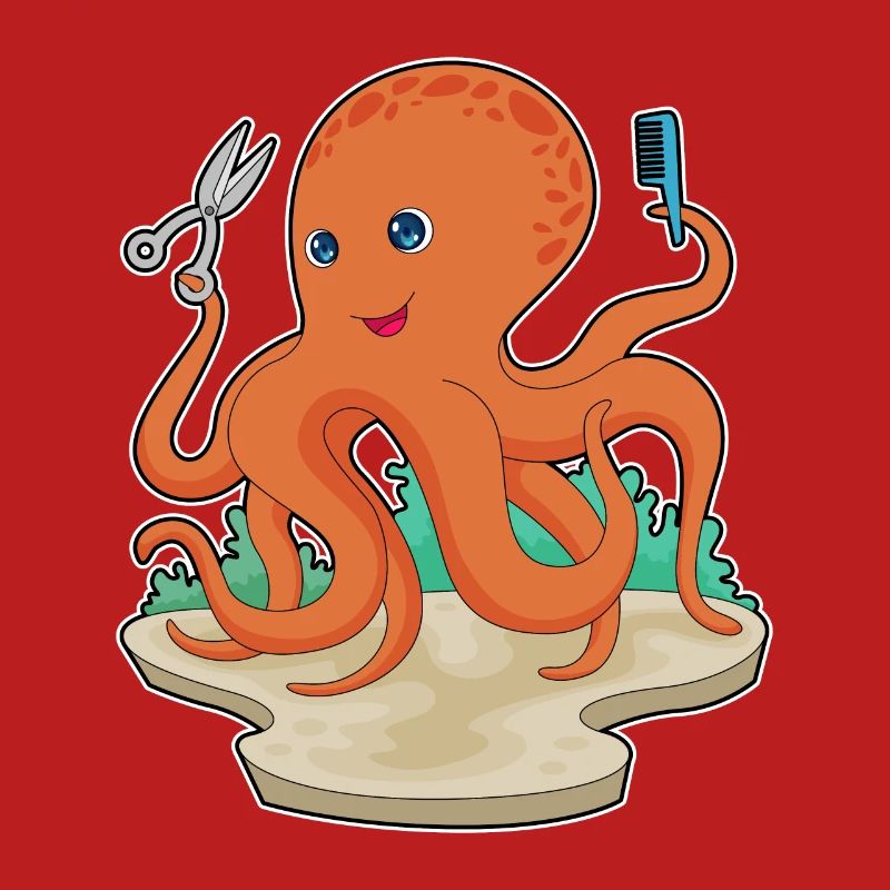 Octopus Coiffeur Ciseaux