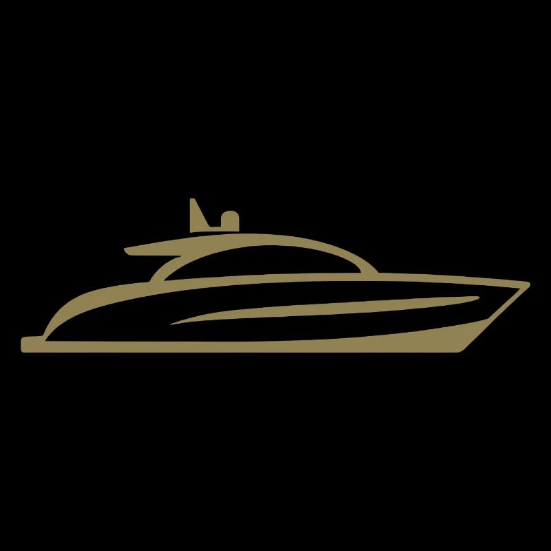Boot Yacht Silhouette Minimalistisch
