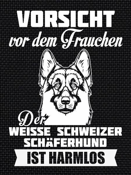 White Swiss Shepherd - caution