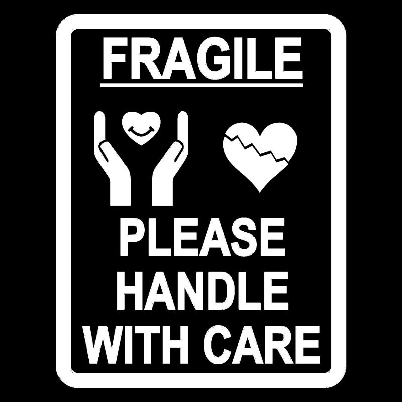 coeur fragile blanc