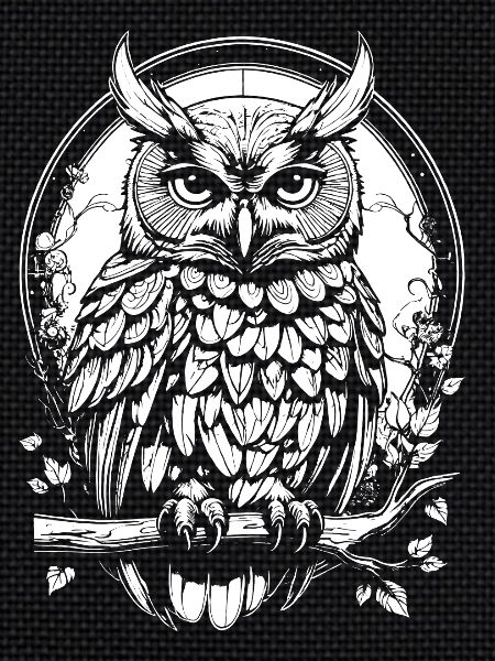 Owl on a branch