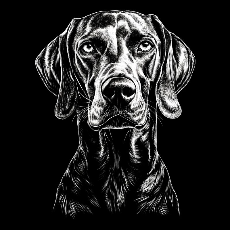Braque de Weimar Portrait Chien de chasse Chiens de chasse Chiens