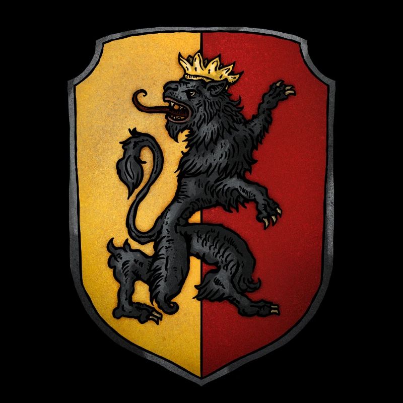 Wappen gekrönter Löwe