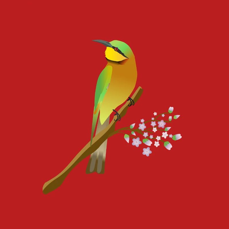 Dwarf Bee-eater Digital Illustration
