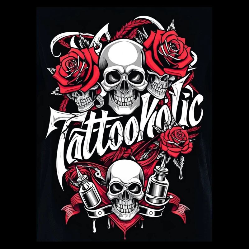 Tattoo Kunst Rosen Geschenk