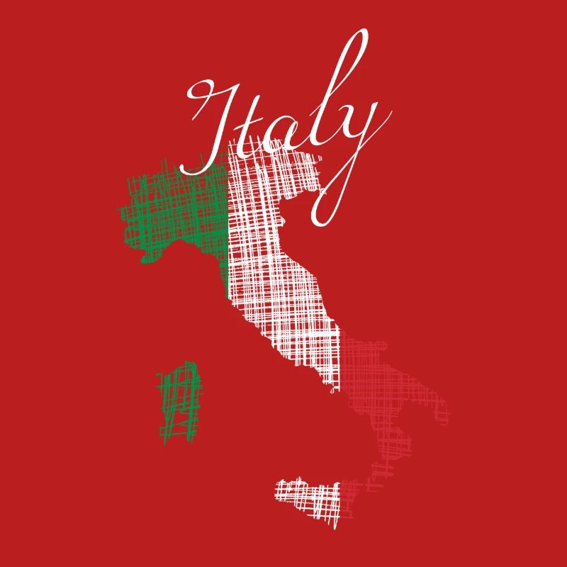 Italienische Silhouette mit Script