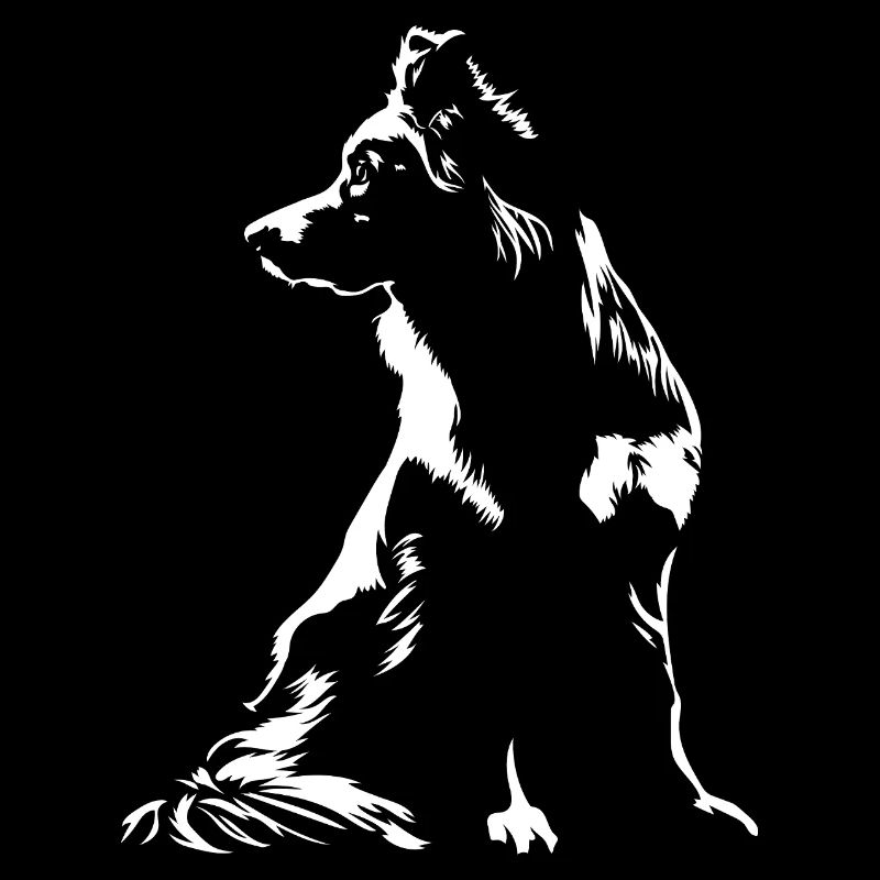 Silhouette de berger australien Aussie Wilsigns