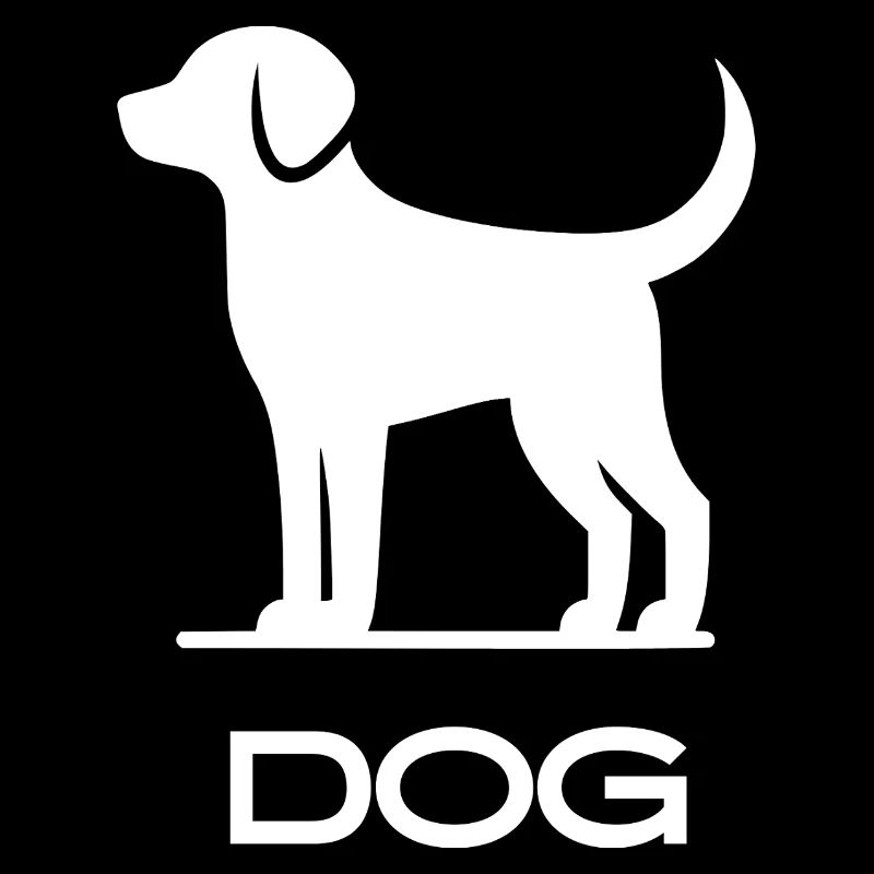 Minimalist Dog Silhouette Pet Lover Design