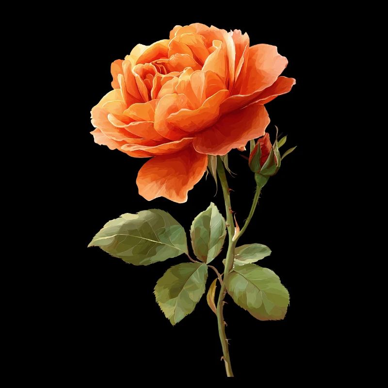 Rose orangée