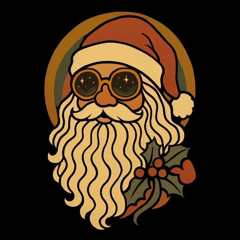 Vintage Weihnachtsmann Design Retro Liebhaber 