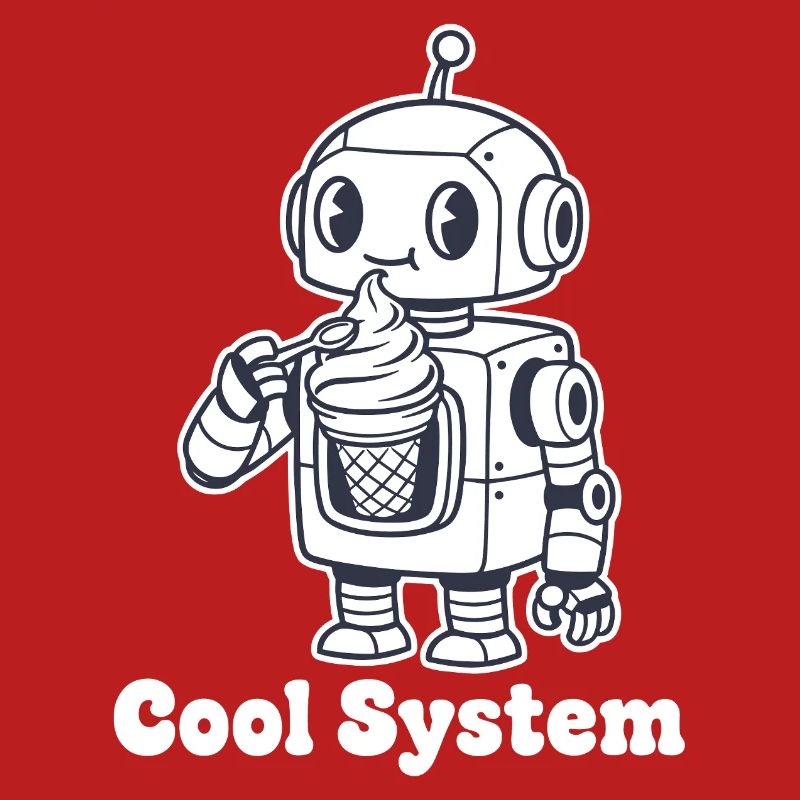 Roboter mit Eiscreme