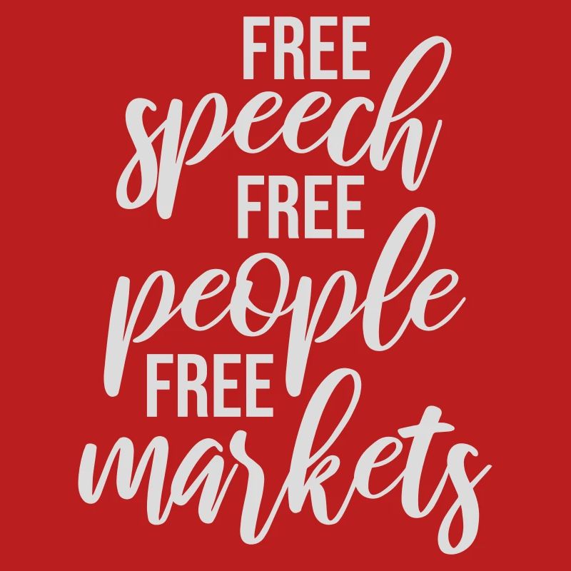 Marché de la liberté d’expression Peuple Libertarian Freedom Logo