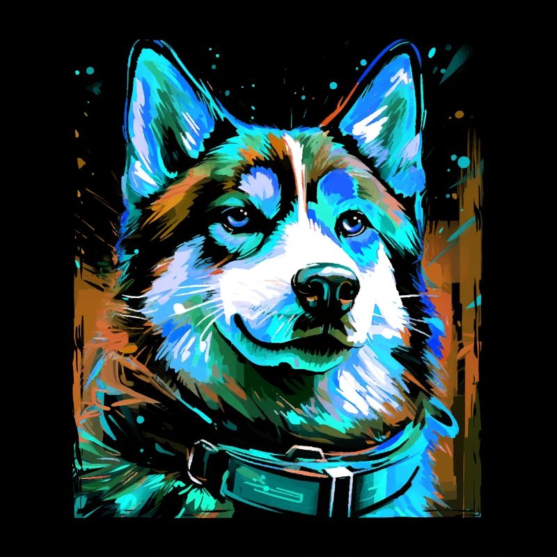 Husky Hund Porträt