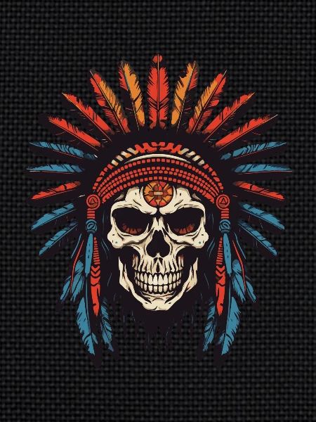 Apache Indian Chief Skull
