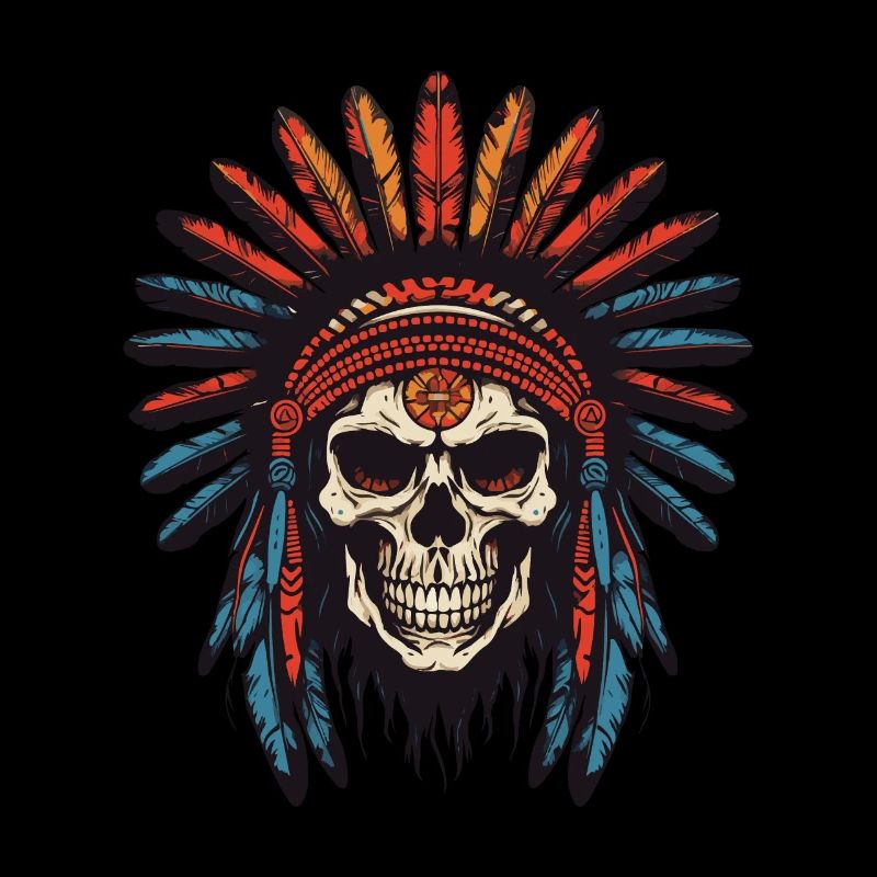 Apache Indianer Häuptling Totenkopf