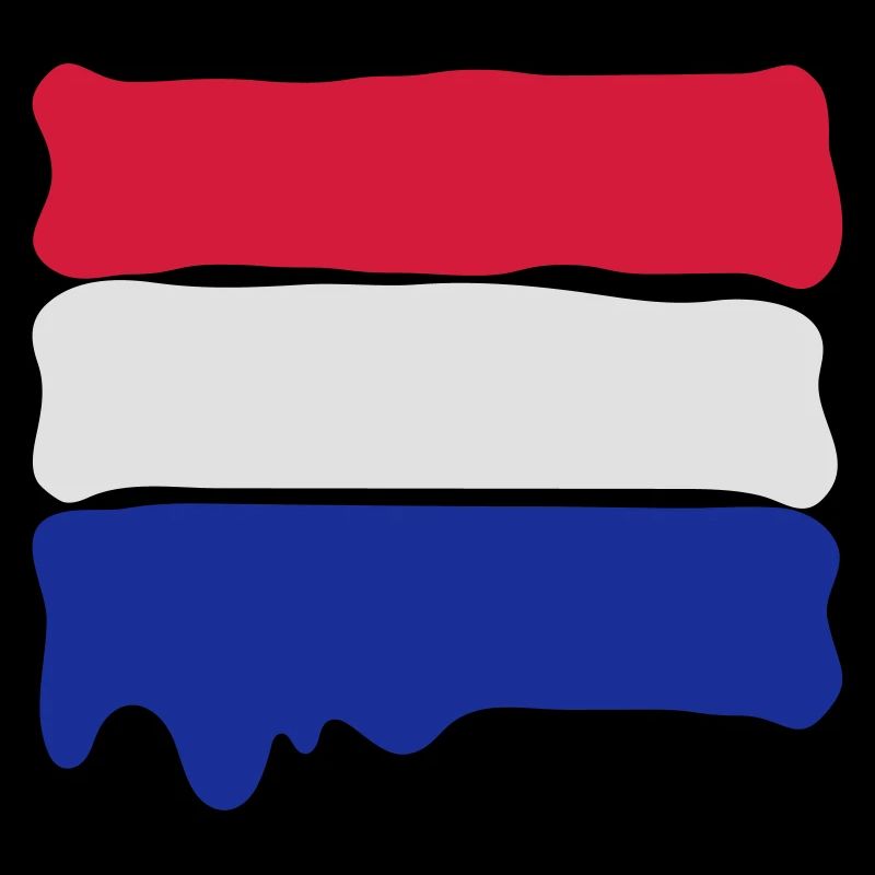 Dutch flag runny paint