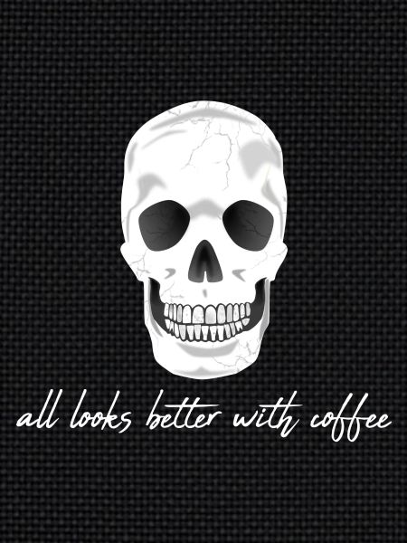 Coffee Caffeine Skull