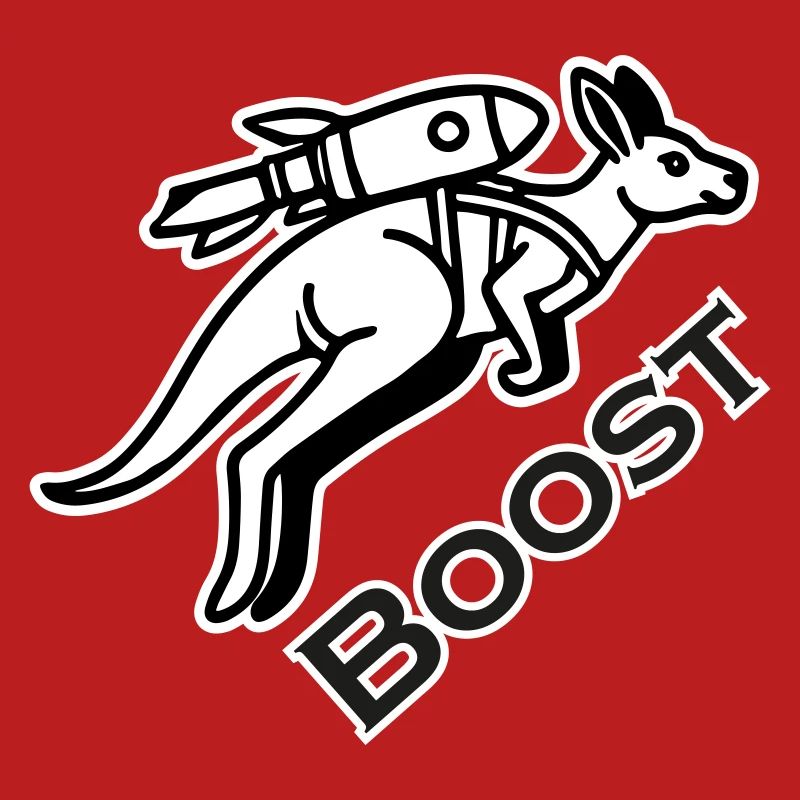 Känguru mit Jetpack - Boost Design