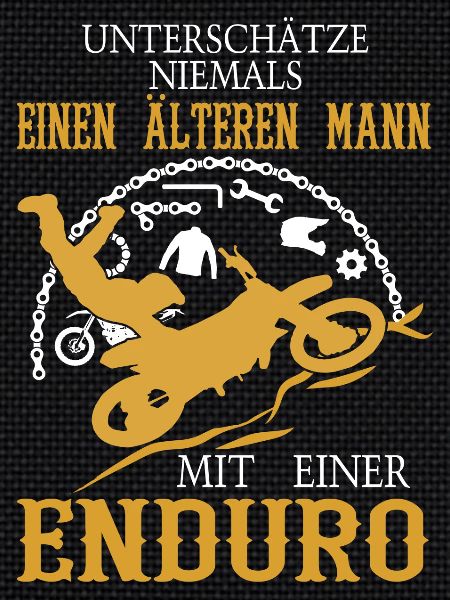 Älterer Mann Enduro