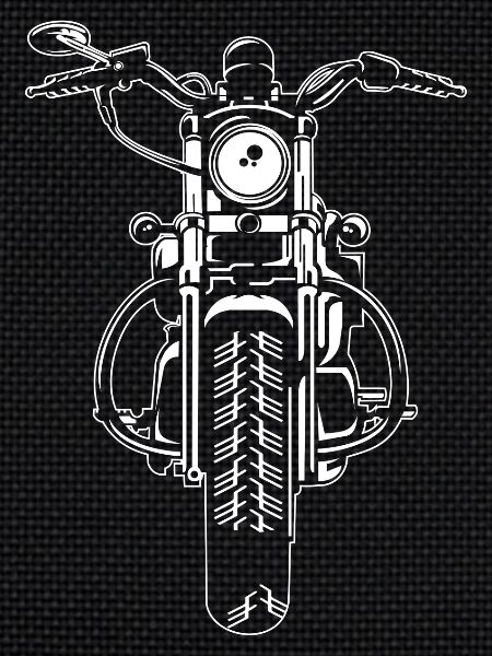 Chopper / motorcycle 07_white