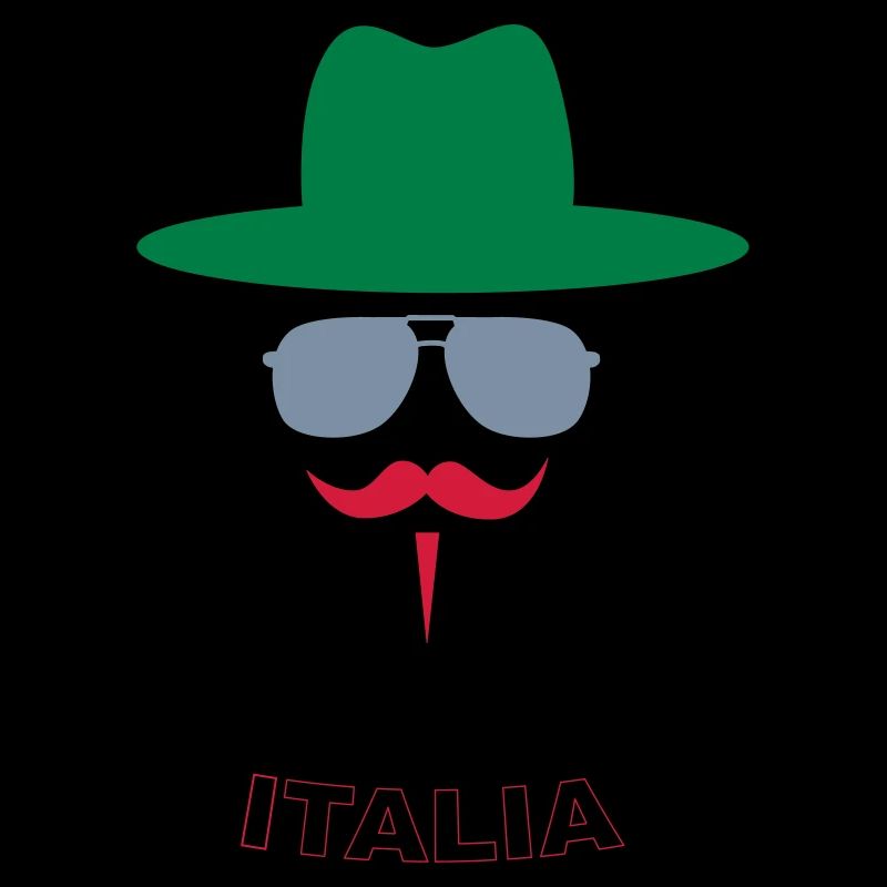Italy Fan with mustache