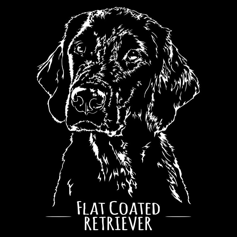 FLAT COATED RETRIEVER canine dog gun dog Wilsigns