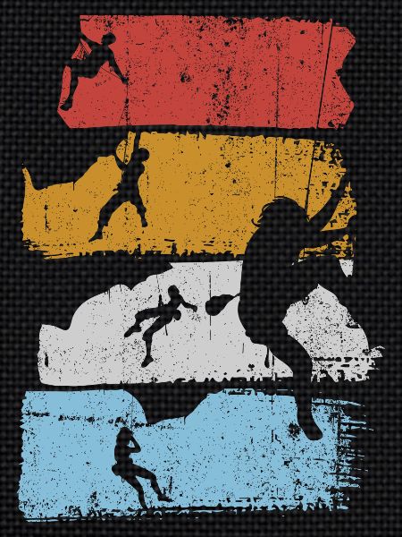 Silhouette des rayures de surf