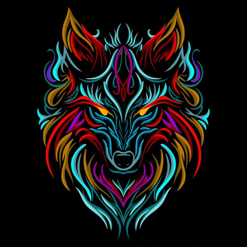 Wolf Tattoo Bunt