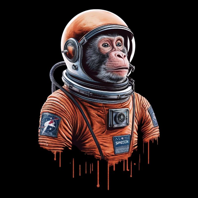 Space Adventure with an Astronaut Monkey