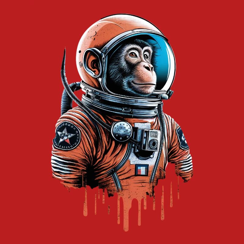 Le singe de l’espace explore l’univers