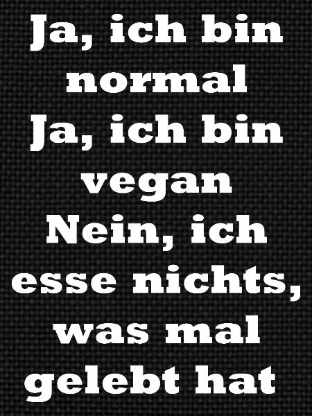 veganer Spruch