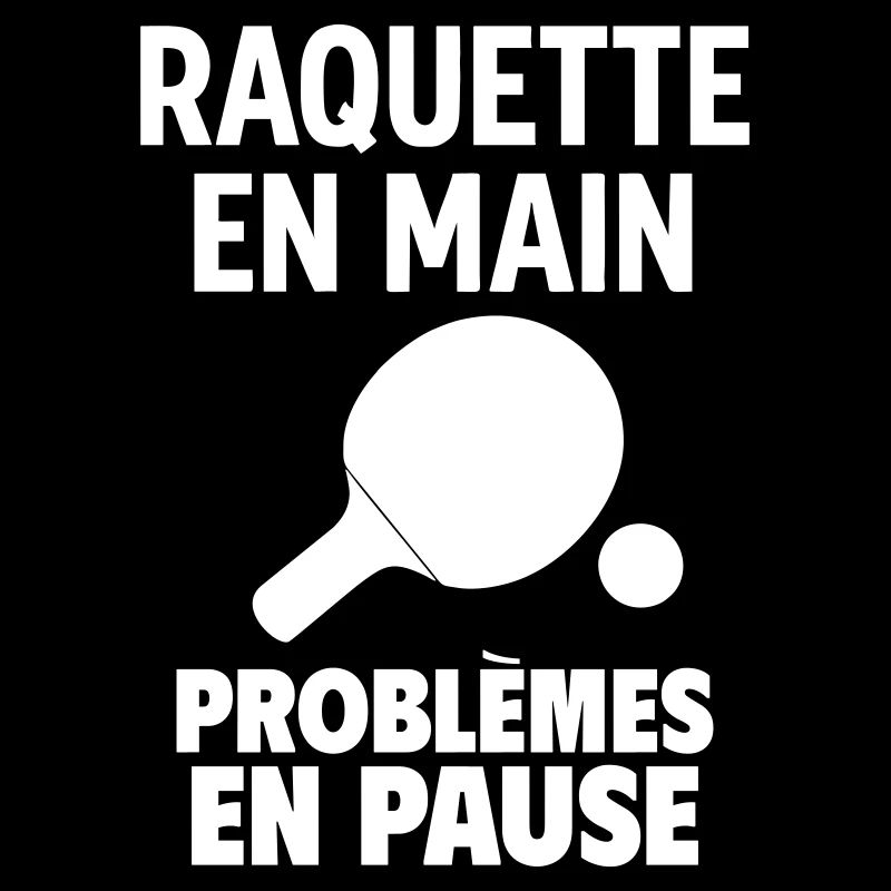 Raquette en main Ping Pong ping pong ping-pong