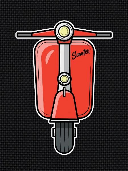 Scooter Motorroller Roller rot