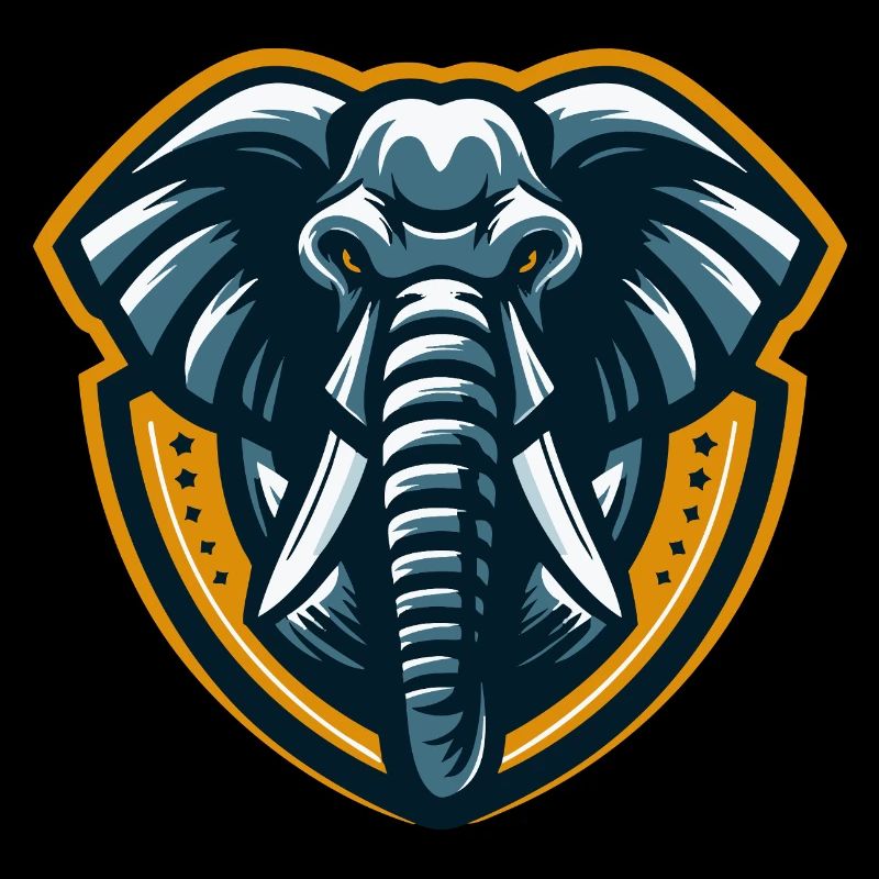 Elephant symbolizing strength and wisdom